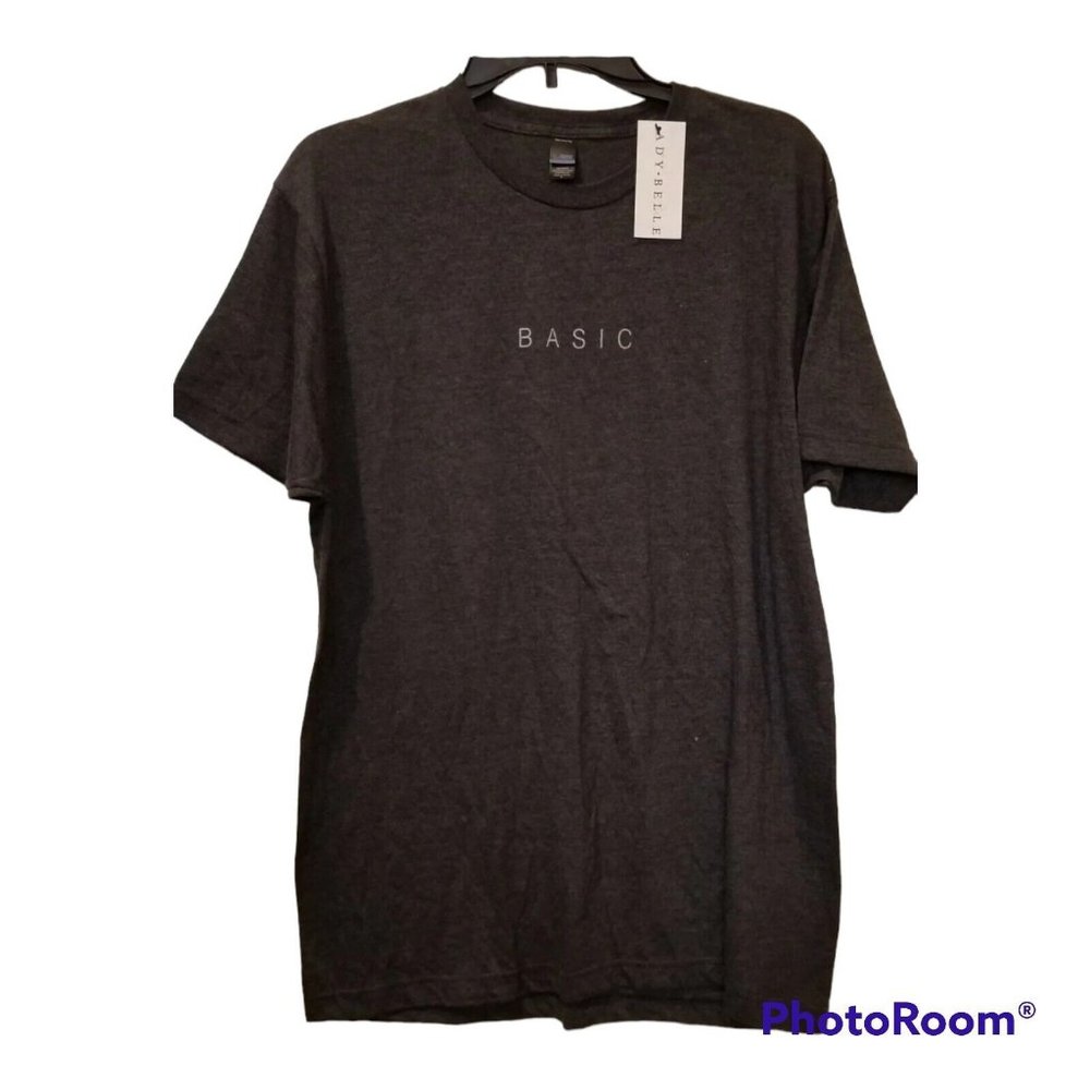 Ady Bellle Women's Gray Graphic Short Sleeve T-Shirt "Basic" Size Medium